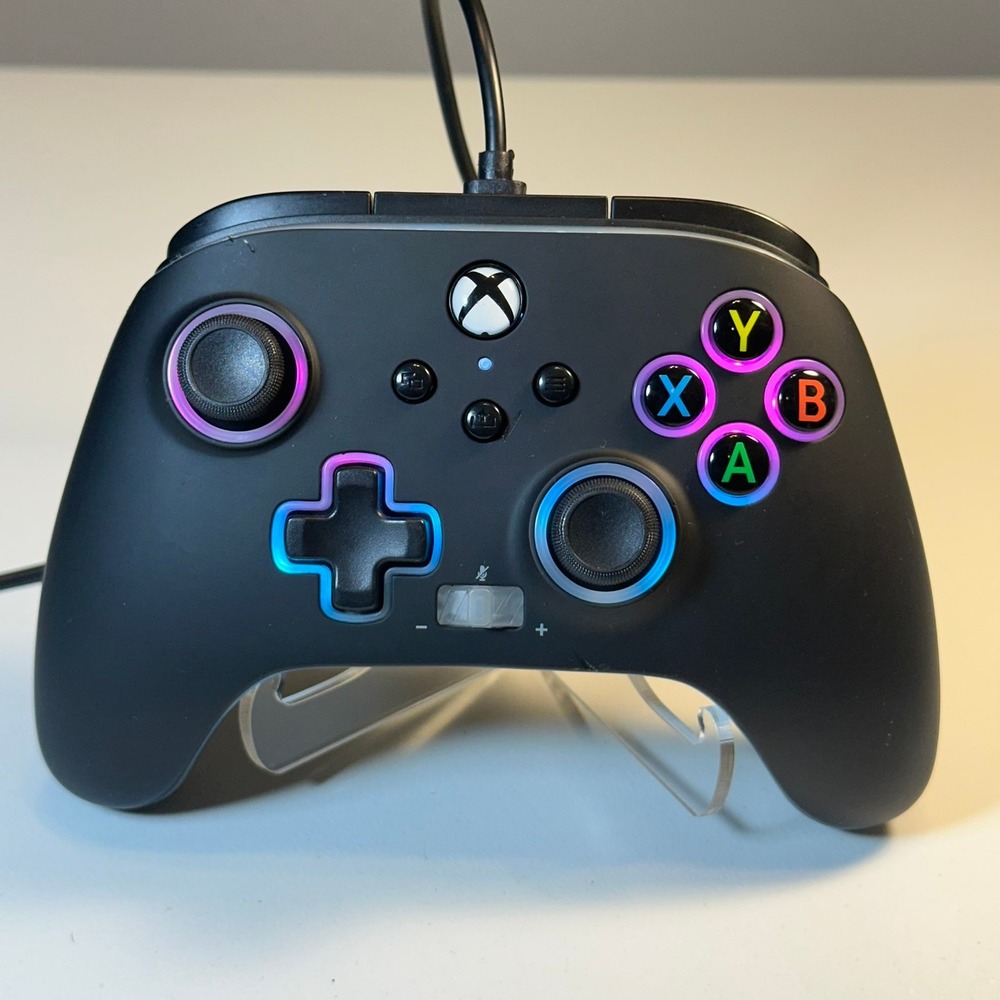 PowerA Wired Controller for Xbox One Series X S Custom RGB Lighting Black‎